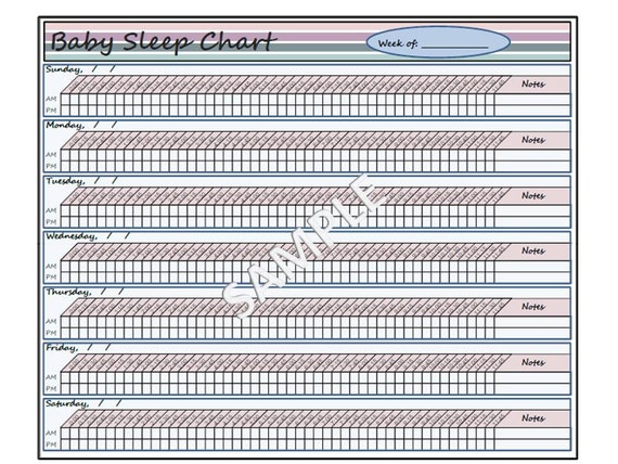 Baby Sleep Chart Printable