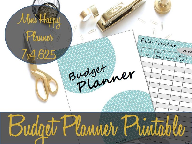 Budget Printable Inserts Mini Happy Planner Size, Finance Planner ...