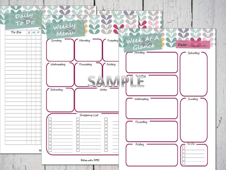 Mom Planner Mom Organizer Mom Calendar to Do Lists Mom Etsy