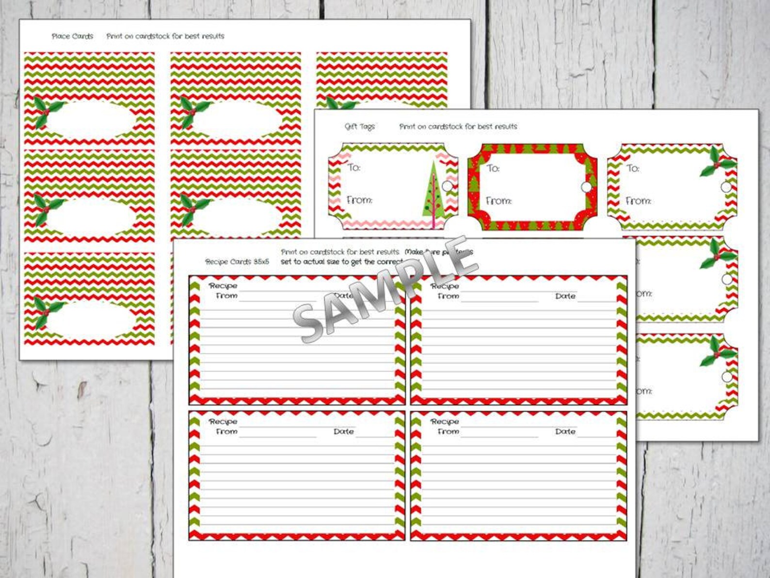 Happy Planner Christmas Planning Inserts Holiday Menu Happy Etsy