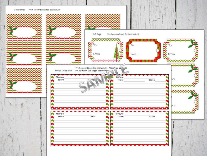 Happy Planner Christmas Planning Inserts Holiday Menu Happy Etsy