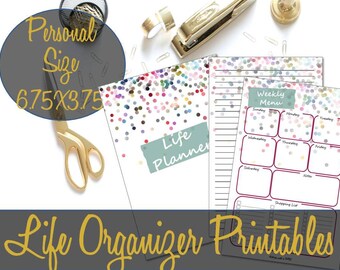 Life Organizer Printables Personal Size 6,75x3,75, Haushalt Binder Einlagen, Listen, Webster's, Kikki K, Filofax - SOFORT DOWNLOAD
