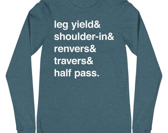 lateral& long sleeve equestrian tshirt