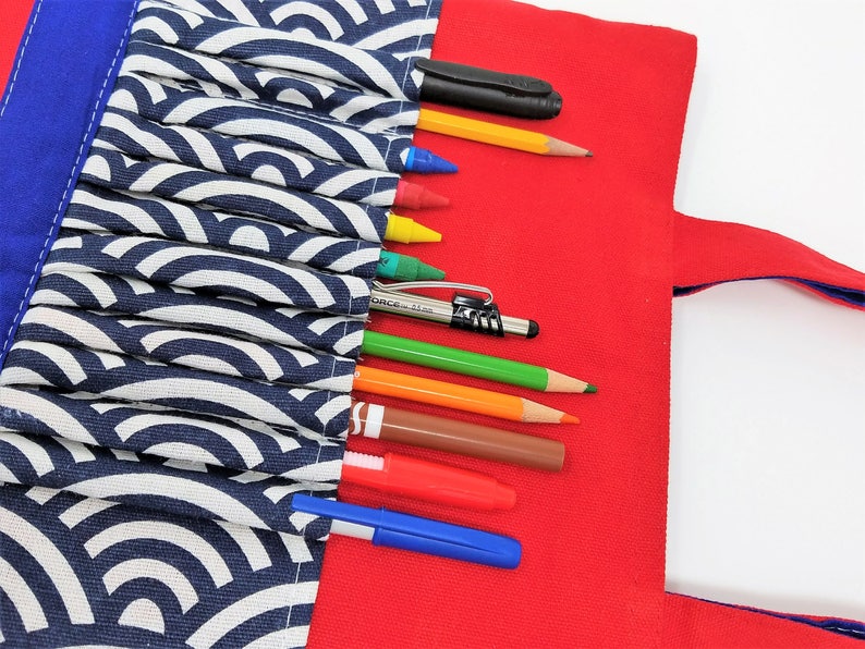 Download Crayon Art Bag Coloring Book Holder with 12 Slots for ...
