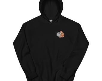 Sudadera con capucha Punch Baby Monkey - Sudadera con capucha de macaco japonés y orangután de peluche - Meme del zoológico Ichikawa de Japón - Aguanta Punch - Unisex Comfort