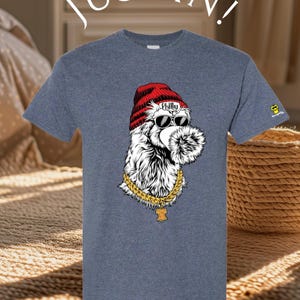 Philly Phanatic art tee: heather navy Phillies fan shirt Bild 6