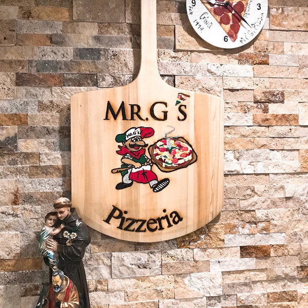 Pizza Peel, Personalized Pizza Peel, Custom Pizza Peel, Pizza Shop Decor, Your Logo on a Pizza Peel, Your Image on a Pizza Peel