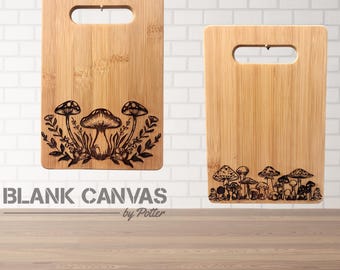 Engraved Mushroom Cutting Board, Mushroom Kitchen Decor, Mushroom Stuff, Home Decor, Whimsical Kitchen Decor