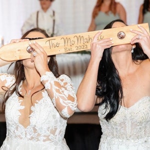 Unity Shot Board, Wedding Shot Board, Mini Ski Board for Shots, Personalized Wood Mini Shot Board, Custom Ski, 2 Person Shot Board