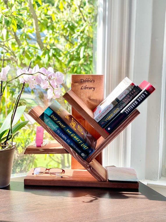 Wooden bookshelf small deals
