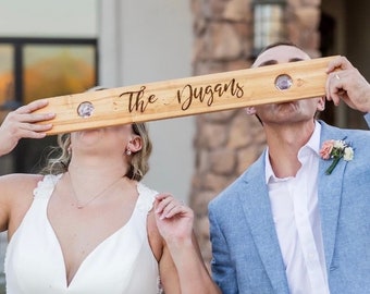 Couples Shot Board, Wedding Shot Board, Mini Ski Board for Shots, Personalized Wood Mini Shot Board, Custom Ski, 2 Person Shot Board