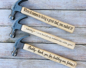 Hammer Fathers Day Gift, Personalized Hammer, Engraved Hammer, Fathers Day Hammer, Thank You For Building Our Future Hammer, Gift for Dad