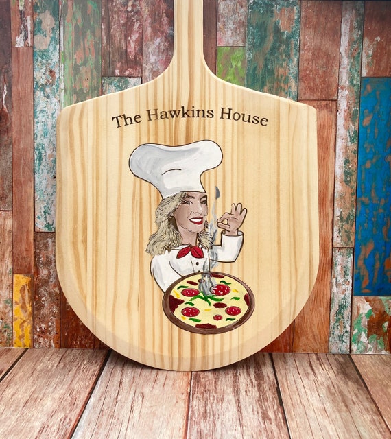 Pizza Peel, Personalized Pizza Peel, Picture on a Pizza Peel, Custom Pizza  Board, Pizza Shop Decor, Pizza Paddle, Caricature Pizza Peel 