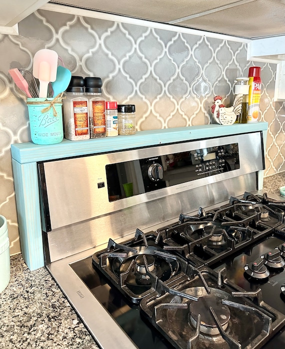 Buy Over the Stove Storage Spice Rack Stove Top Shelf Rustic Kitchen Stove Storage Spices Storage Kitchen Stove Rack Gift for Cook Online in India Etsy