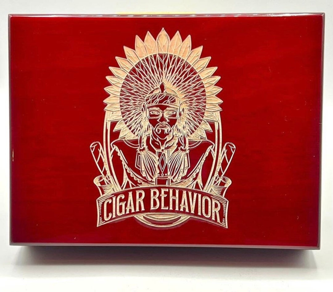 Custom Humidor Cigar Box Wooden Personalized Cigar Gift Set Etsy