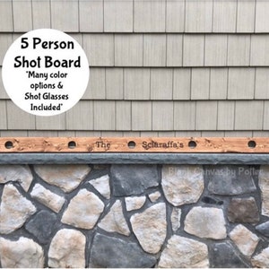 5 Person Ski Board for Shots, Personalized Ski for Shots, Custom, Rustic Ski Board, Shot Board, Bachelor Bachelorette Party