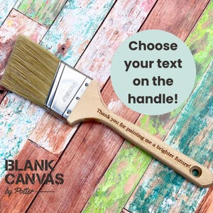 Engraved Paint Brush, Fathers Day Gift, Gift for Painter, Custom Paint Brush, Birthday Gift for Dad, Personalized Paint Brush, Retirement