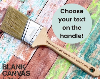 Engraved Paint Brush, Fathers Day Gift, Gift for Painter, Custom Paint Brush, Birthday Gift for Dad, Personalized Paint Brush, Retirement