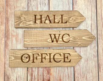 Custom Yard Signs, Custom Direction Signs, Custom Destination Signs, Arrow Direction Signs, Engraved Yard Direction Mileage Signs, *1 Sign*