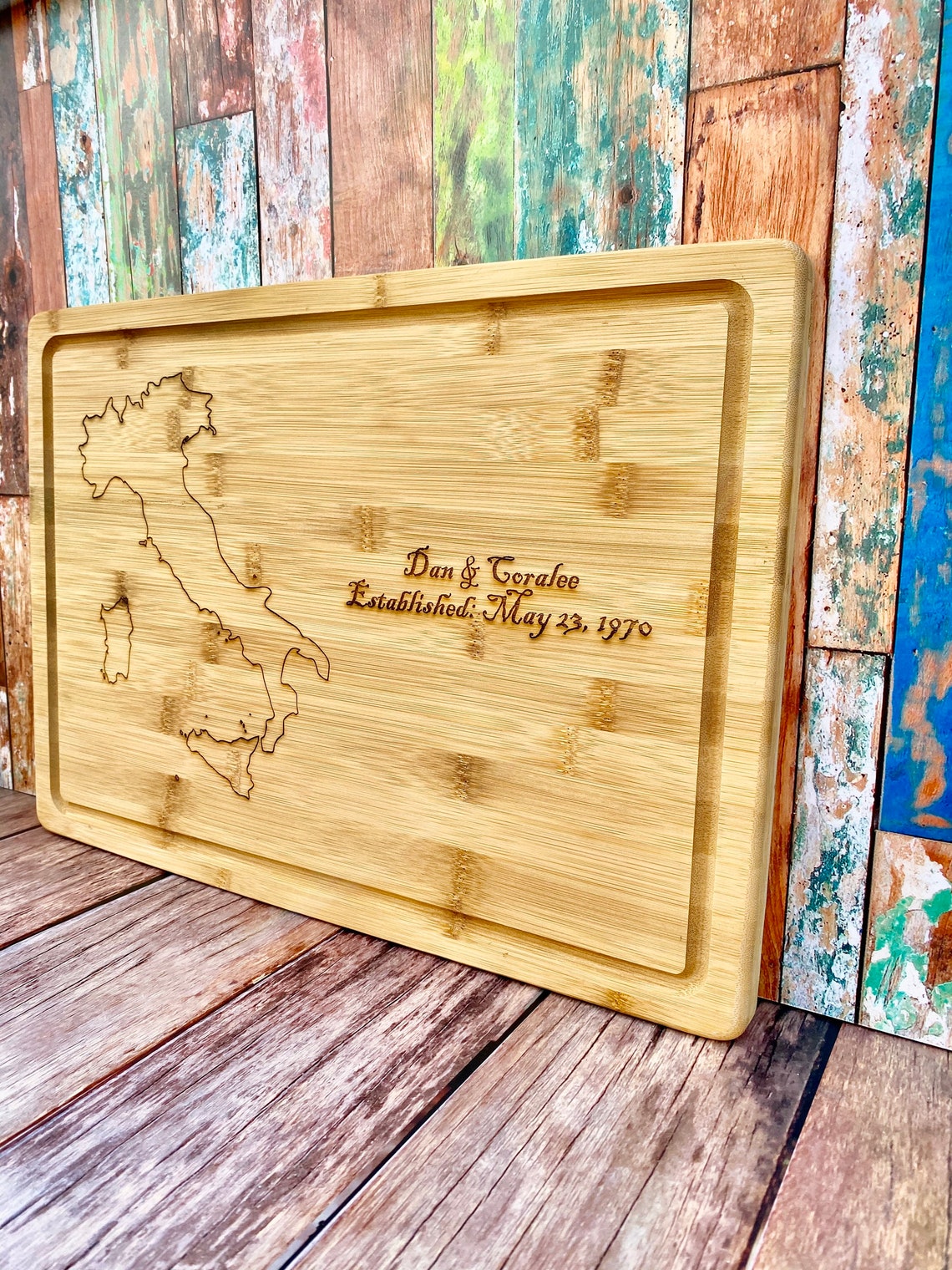 Italy Cutting Board Country Cutting Board Wedding Gift Etsy