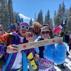 Ski Trip Shot Board, 2 Person Shot Board, Mini Ski Board for Shots, Personalized Wood Mini Shot Board, Custom Shot Board