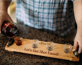 Personalized Shot Flight, Tequila Shot Flight, Party Shot Flight, Custom Shot Flight, Wedding Gift, Engagement Gift, Bridal Shower Gift
