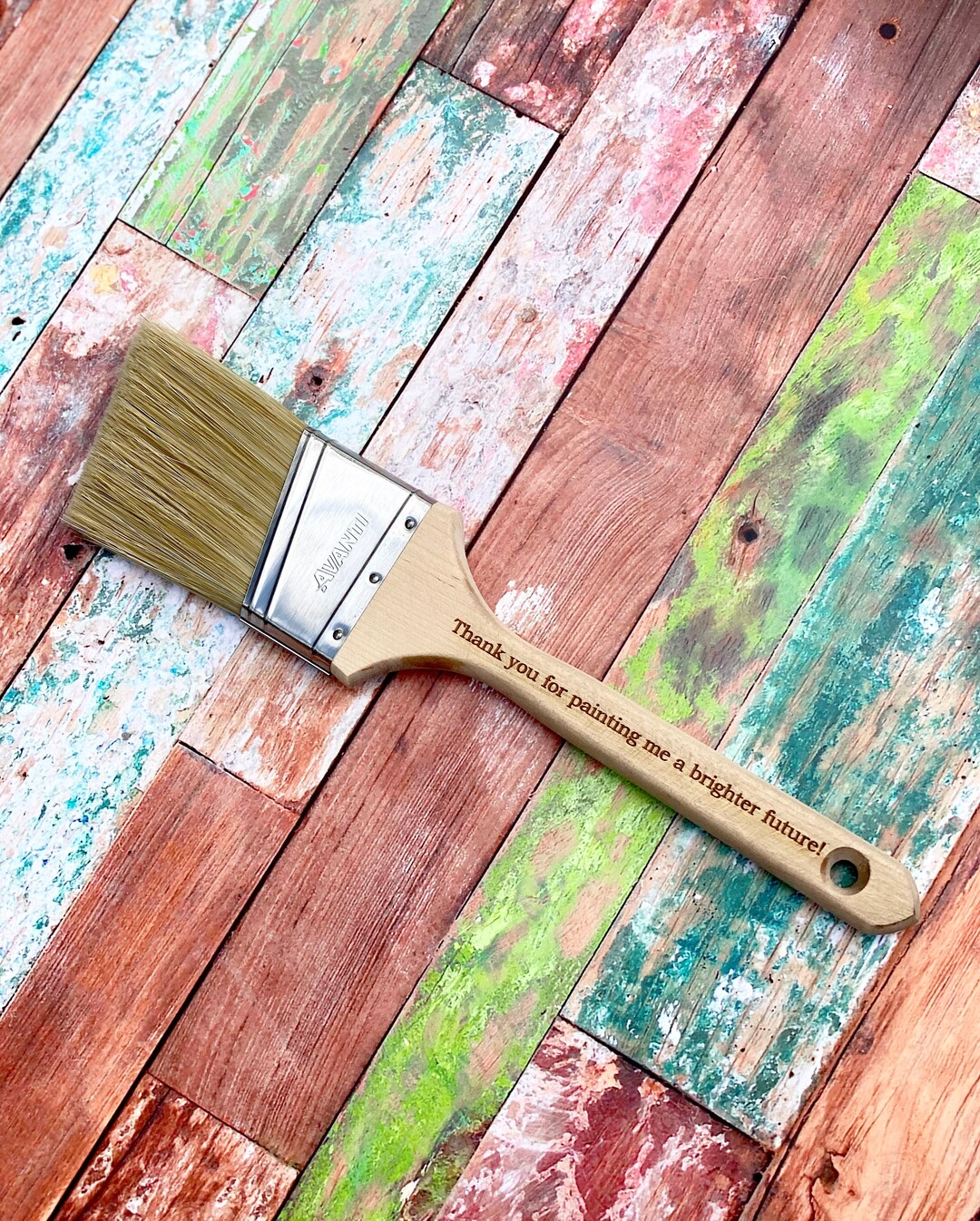 Engraved Paint Brush, Fathers Day Gift, Gift for Painter, Custom Paint