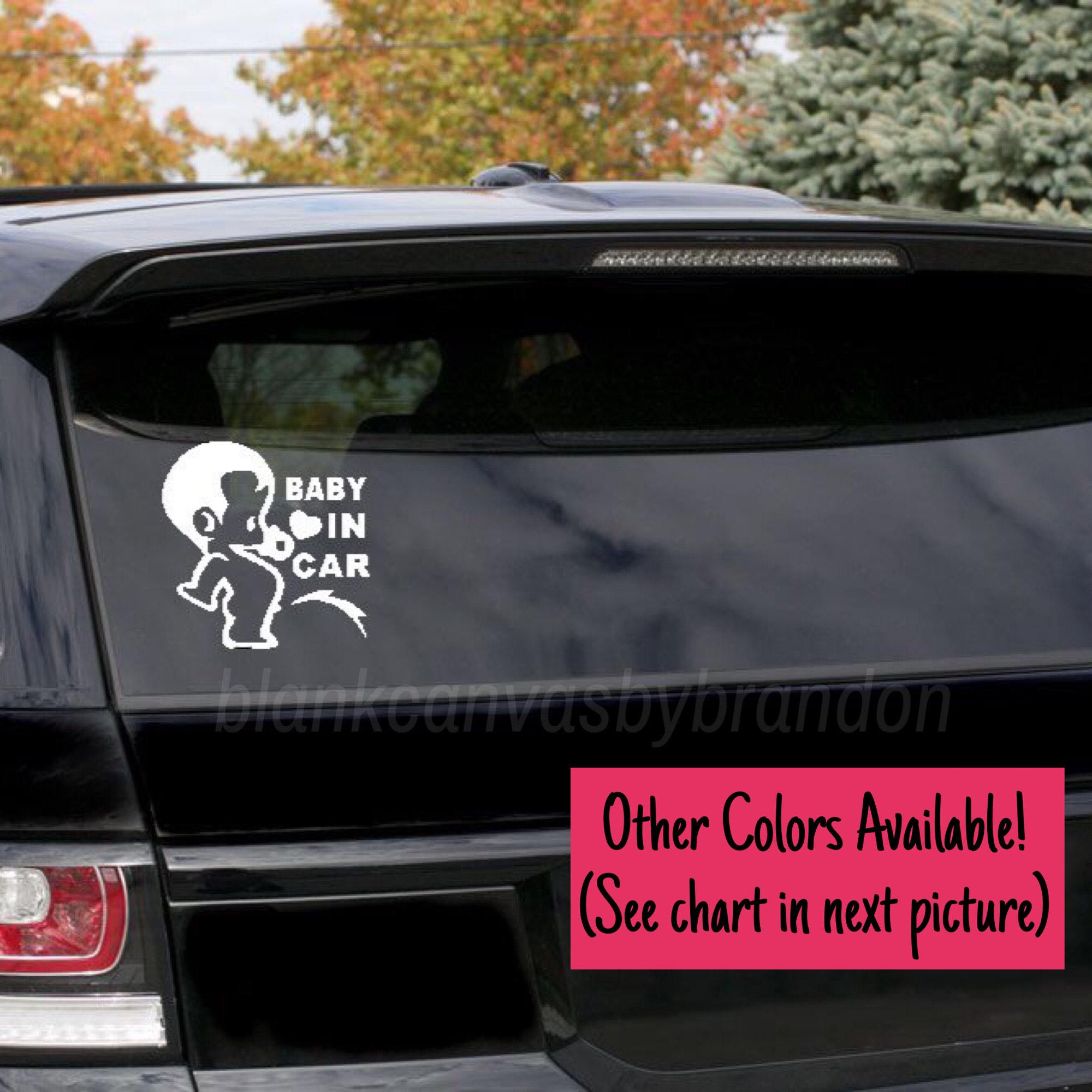 Baby On Board Car Decal Funny Baby On Board Car Decal Baby Etsy