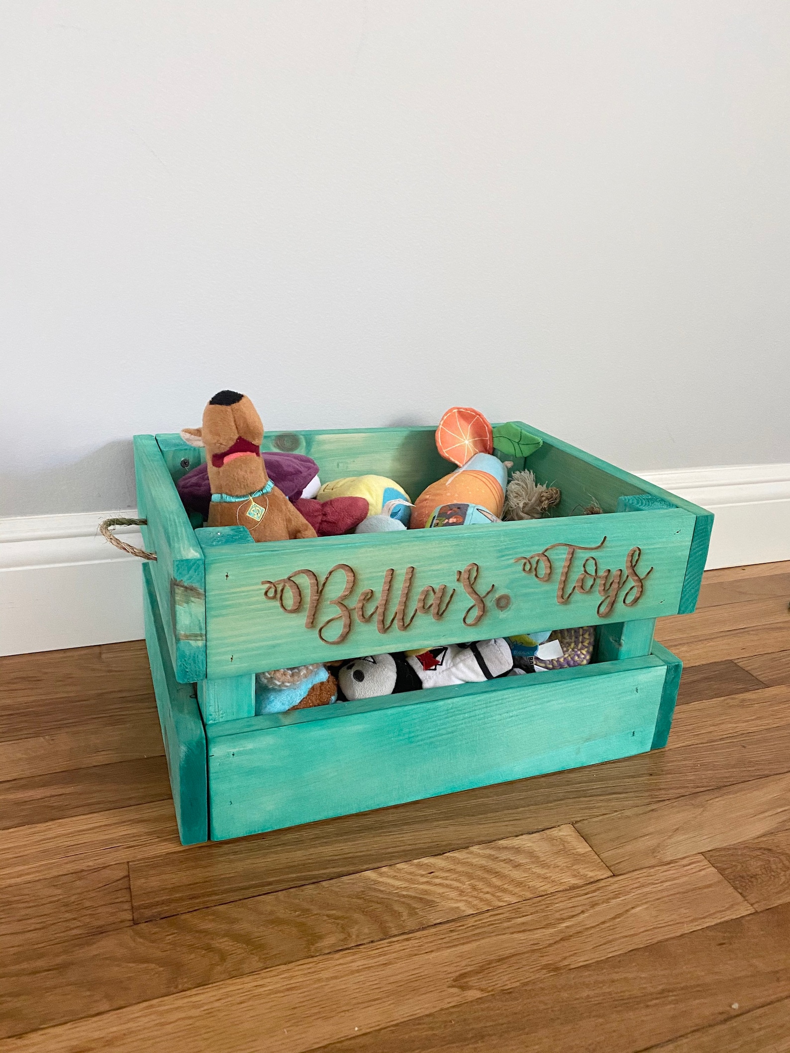 Dog Toy Box Personalized Dog Toy Bin Pet Toy Box Rustic Toy Etsy