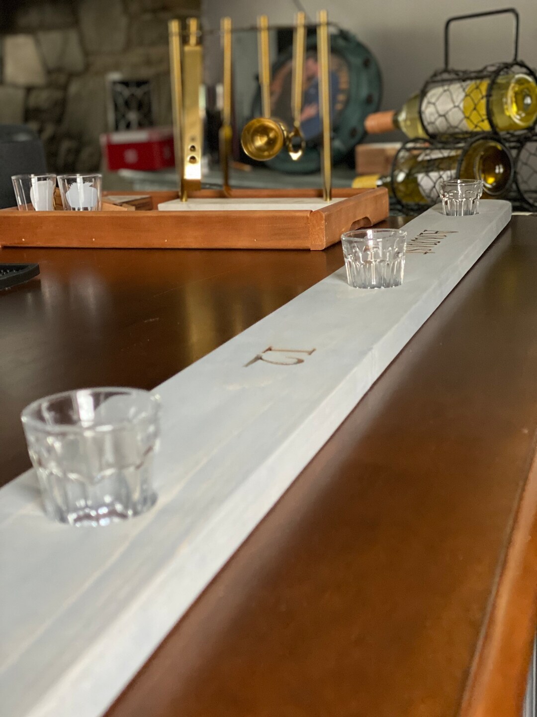 Premium Wood Ski Board for Shots, Personalized Ski Board , Wood Ski