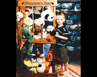 Stuffed Animal Zoo Stuffed Animal Storage Toy Storage Stuffed Animal Holder Personalized Animal Zoo Custom Childrens Room Decor Etsy