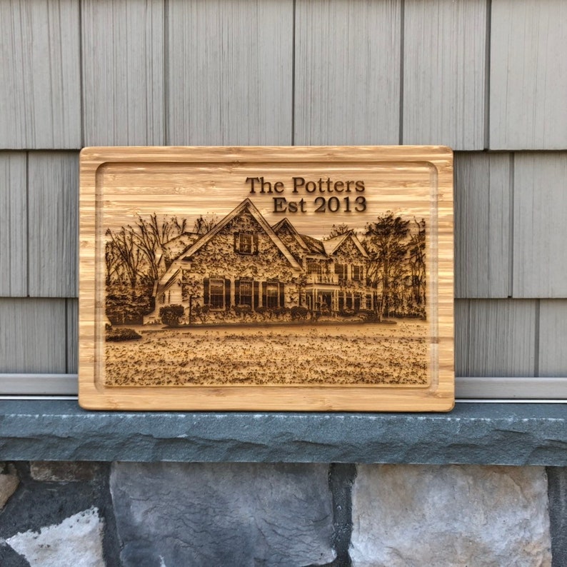 Real Estate Closing Gift Custom Home Cutting Board Etsy