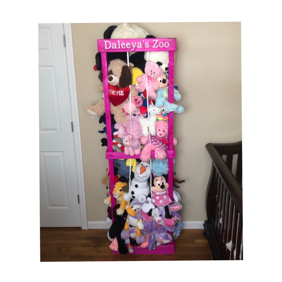 Stuffed Animal Storage,Plush Toy Organizer and Storage, Great Storage Ideas  for Dolls,Teddies and Figures (14x14x28)