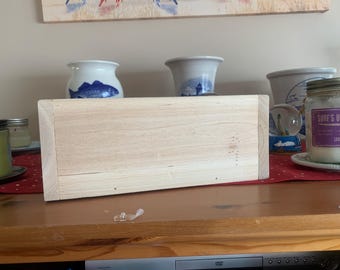 Unfinished Cedar Planter Box: Rustic Farmhouse Wedding Centerpiece