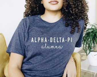 Official ALPHA DELTA PI Alumna Shirt, Sorority Alumna Merch, Alpha Delta Pi Alumna Merch, Sorority Gift Ideas, Alpha Delta Pi Alumna T-Shirt