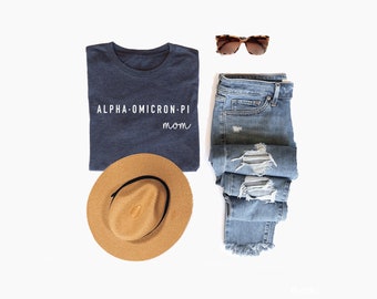 Official ALPHA OMICRON PI Mom Shirt