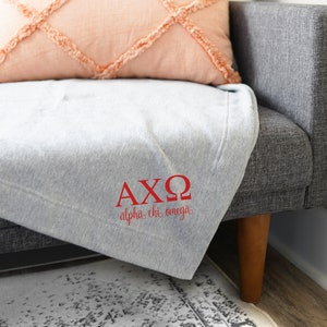 ALPHA CHI OMEGA Sorority Decke