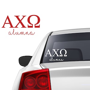 ALPHA CHI OMEGA Alumna Sorority Aufkleber, Sorority Merch, Alpha Chi Omega Merch, Sorority Aufkleber, Alpha Chi Omega Abschlussgeschenk