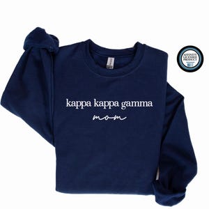 Kappa Kappa Gamma Mom Embroidered Sweatshirt, Sorority Merch, Kappa Kappa Gamma Merch, Sorority Mom Sweatshirt, KKG Sweatshirt, KKG Merch