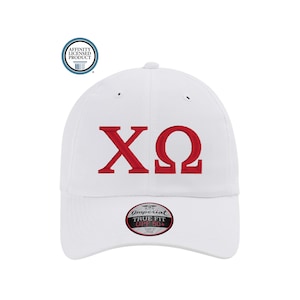 Official CHI OMEGA Embroidered Performance Baseball Cap, Chi Omega Hat, Sorority Merch, Chi Omega Merch, Chi Omega Gift, XO Merch, Bid Day