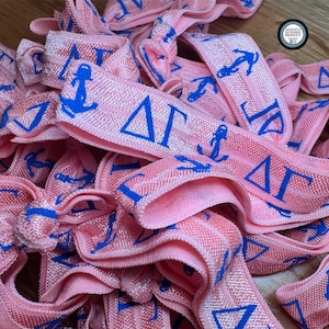 ¡Lazos elásticos para el cabello oficiales DELTA GAMMA!