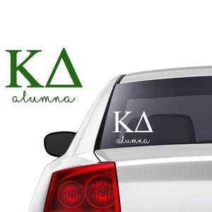 offizieller KAPPA DELTA Alumna Auto Aufkleber, Sorority Merch, Kappa Delta Merch, Sorority Aufkleber, Kappa Delta Alumni Aufkleber, Kappa Delta Abschlussfeier