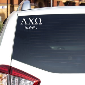 "Offizielle ""ALPHA CHI OMEGA Mom"" Sorority Aufkleber."
