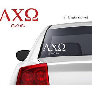 Official ALPHA CHI OMEGA Mom Car Decal, Sorority Mom Merch, Alpha Chi Omega Mom Merch, Sorority Decal, Alpha Chi Omega Mom Gift