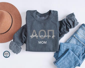 Official ALPHA OMICRON PI Mom Sweatshirt
