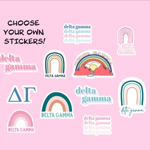 Delta Gamma Stickers - DG Stickers - Delta Gamma Merch - DG Merch - Sorority Merch - Sorority Stickers - Sorority Bulk