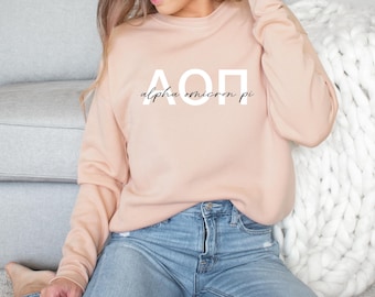 Official ALPHA OMICRON PI Sorority Sweatshirt