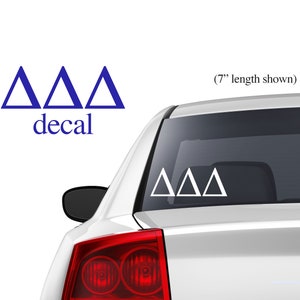 Official TRI DELTA Car Decal