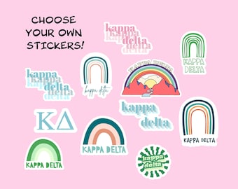 Official KAPPA DELTA Sorority Sticker Pack
