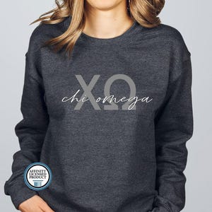 Official CHI OMEGA Lightweight Sweatshirt, Sorority Merch, Chi Omega Merch, Sorority Sweatshirt, Greek Life Merch, XO Merch